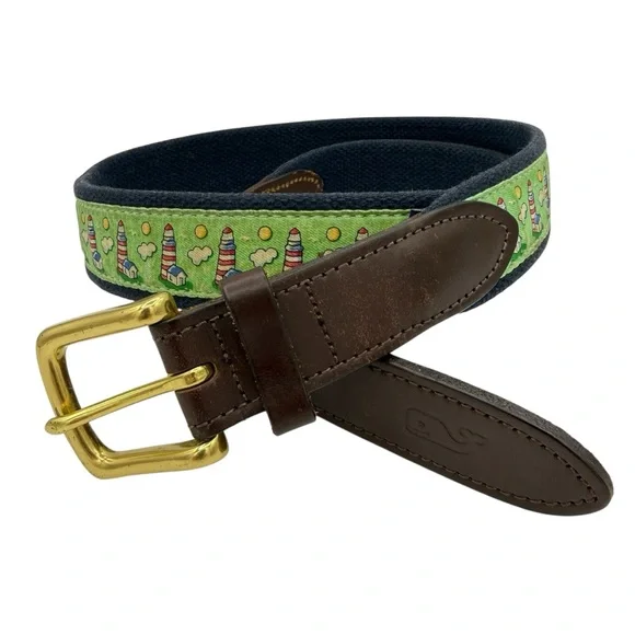 Vineyard Vines Lighthouse Belt 38 Green - Picture 15 of 15